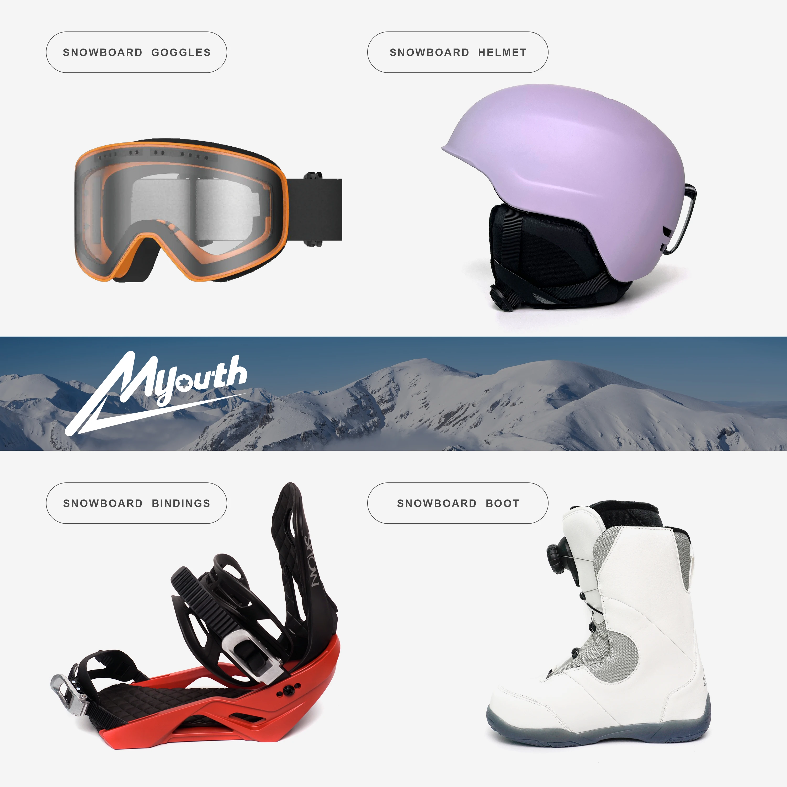 MYOUTH wholesale custom new adult snowboard directional all-terrain printing snowboard spec snowboard