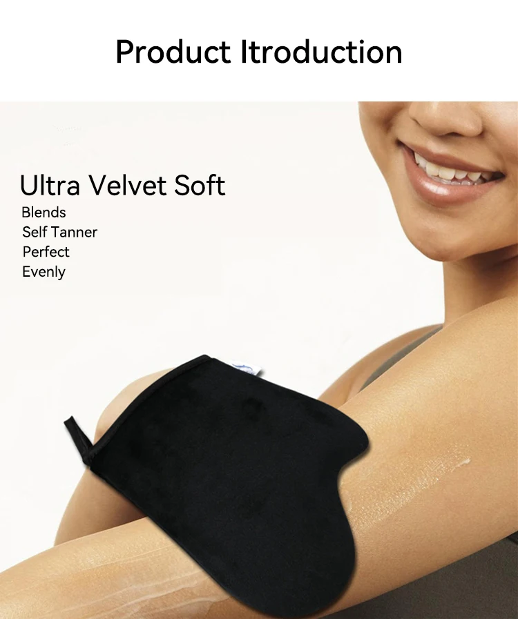 Tanning Mitt Private Label/Bronzing Tanning Applicator Gloves/Super Soft Velour Self Tanning Applicator Mitt