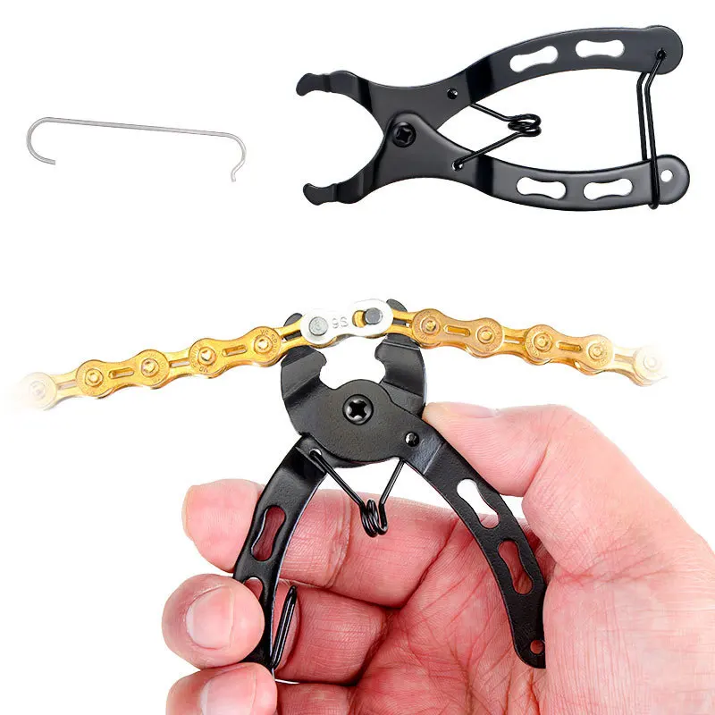 Bike chain magic clasp Pliers mountain bike quick release remove installation wrench