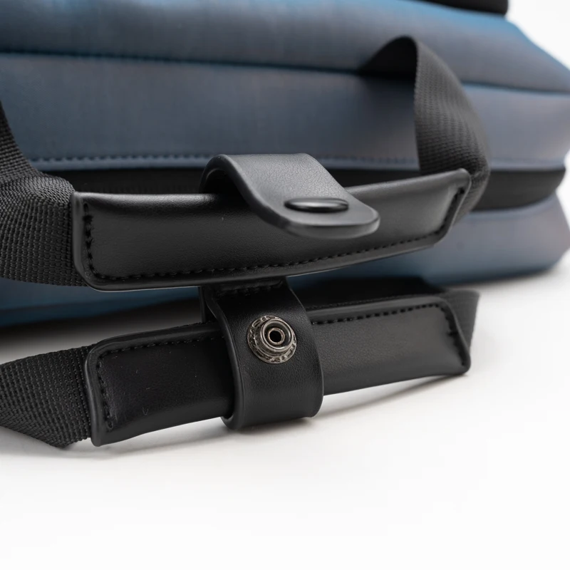 New Designer Large Portable Men Luxury Laptop PU Leather Waterproof Shoulder Business Laptop Bag For Office