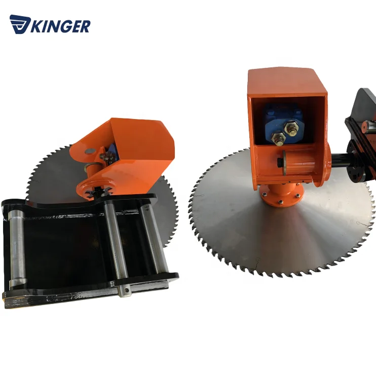 KINGER hydraulic log saw machine,log cutting band saw hydraulic