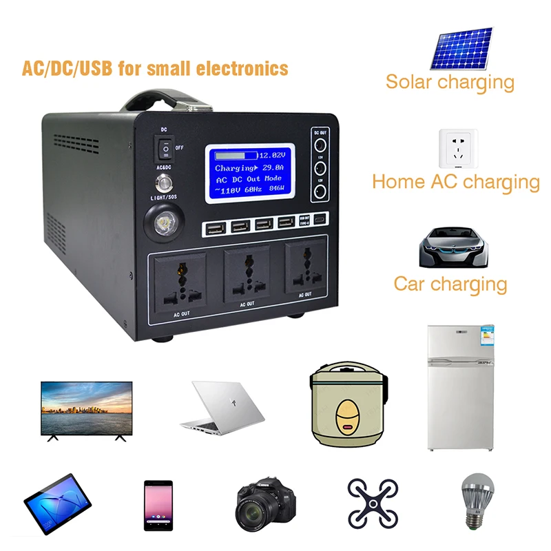 portable power station 600w 3000 watt portable power station