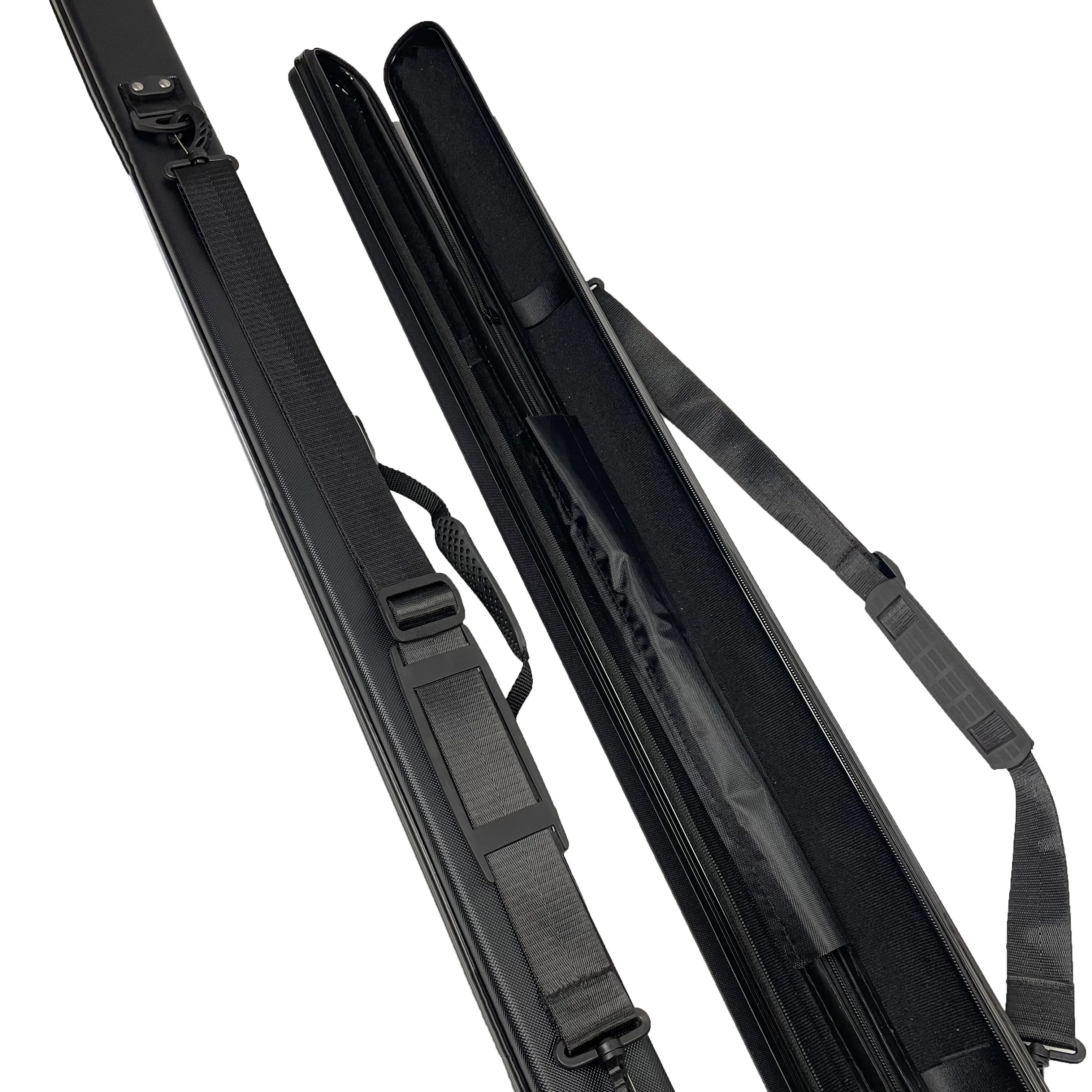 Hard shell waterproof ABS fishing rod cases with zipper rod holder bags waterproof fishing tackle box