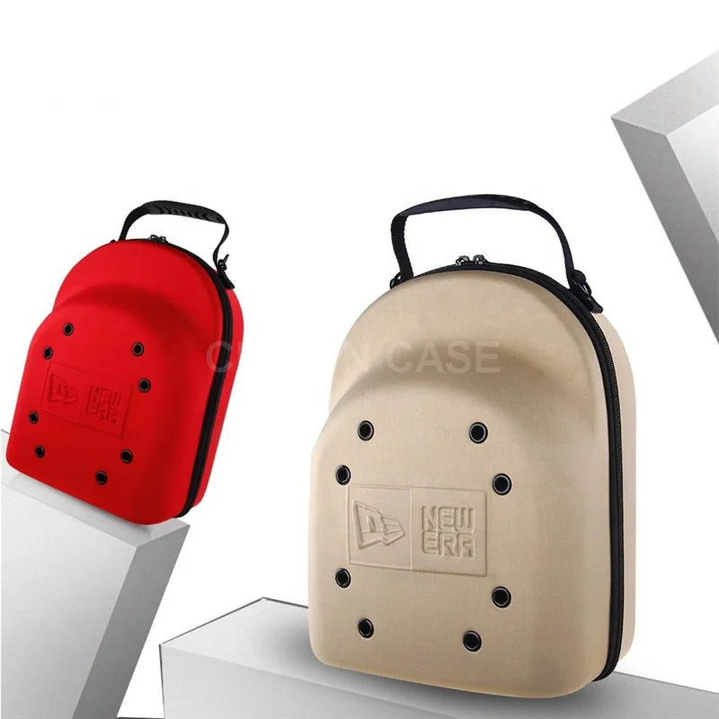 CROWN Custom printing Logo hard shell eva baseball cap carrier case bag, hat carrier, cap carrier