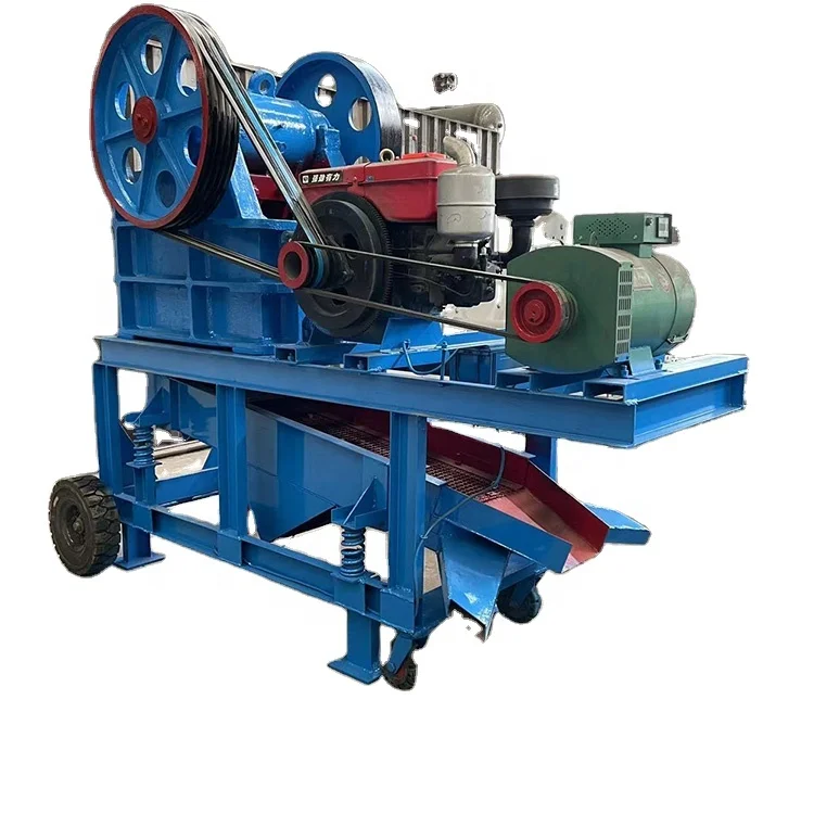 Small Mobile Mini Mobile Jaw Crusher Machine High Quality Diesel Engine Stone Stone Crusher Machine Price in Turkey for Sale