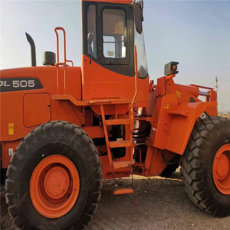Дешевая цена подержанный погрузчик DOOSAN DL505 для продажи в наличии 90% новый колесный 505