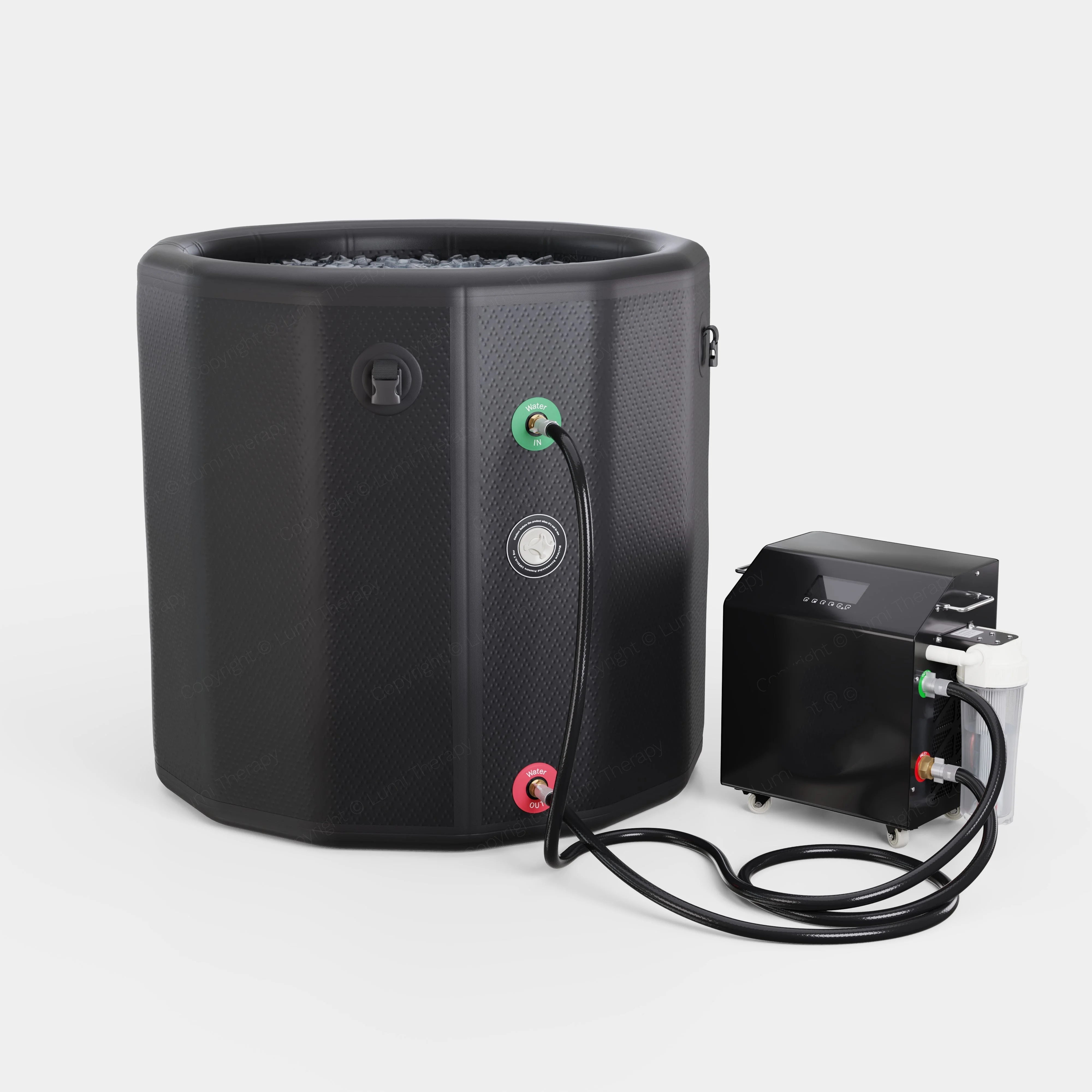 Cold Plunge Portable Bathtub Barrel Inflatable Recovery Pod Blow Up Ice Bath Tub With Chiller