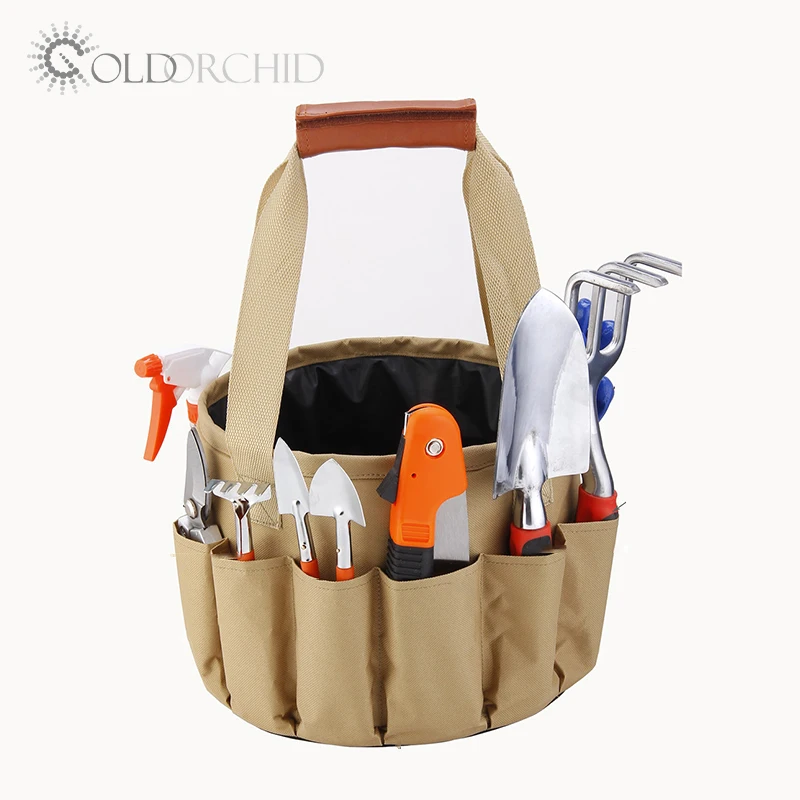 
Wholesale 10pcs garden hand tools and equipment set set in big garden bag 