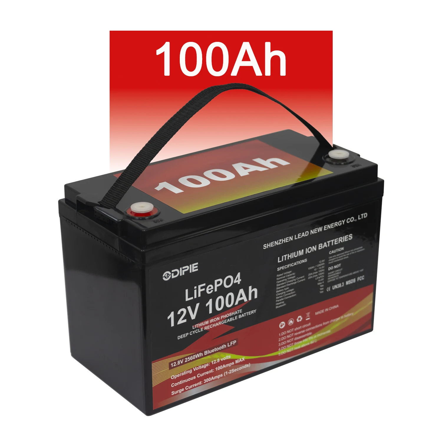 Оптовая продажа, батарея Lifepo4 12V 100Ah, солнечные батареи, водонепроницаемые 12v 200ah 6000 литиевая батарея глубокого цикла
