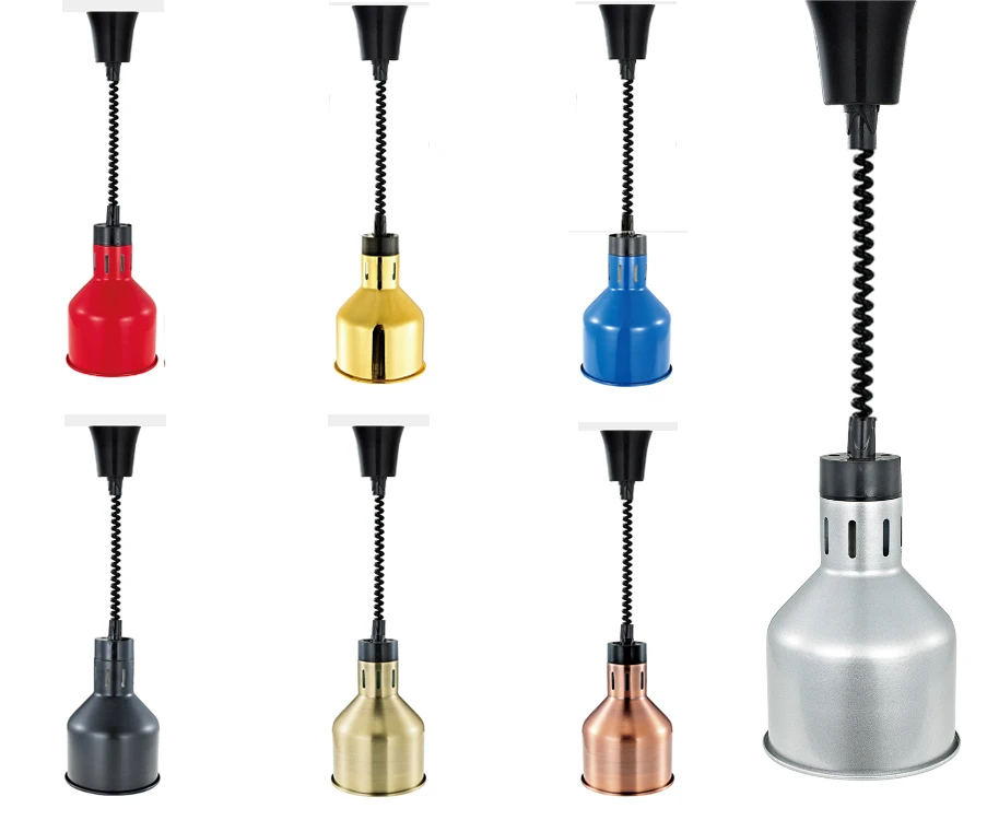 Телескопический гибкий подогреватель еды светильник для кухни нагревательные лампы Электрический красочный подвесной обогреватель буфета лампа картонная коробка посуда