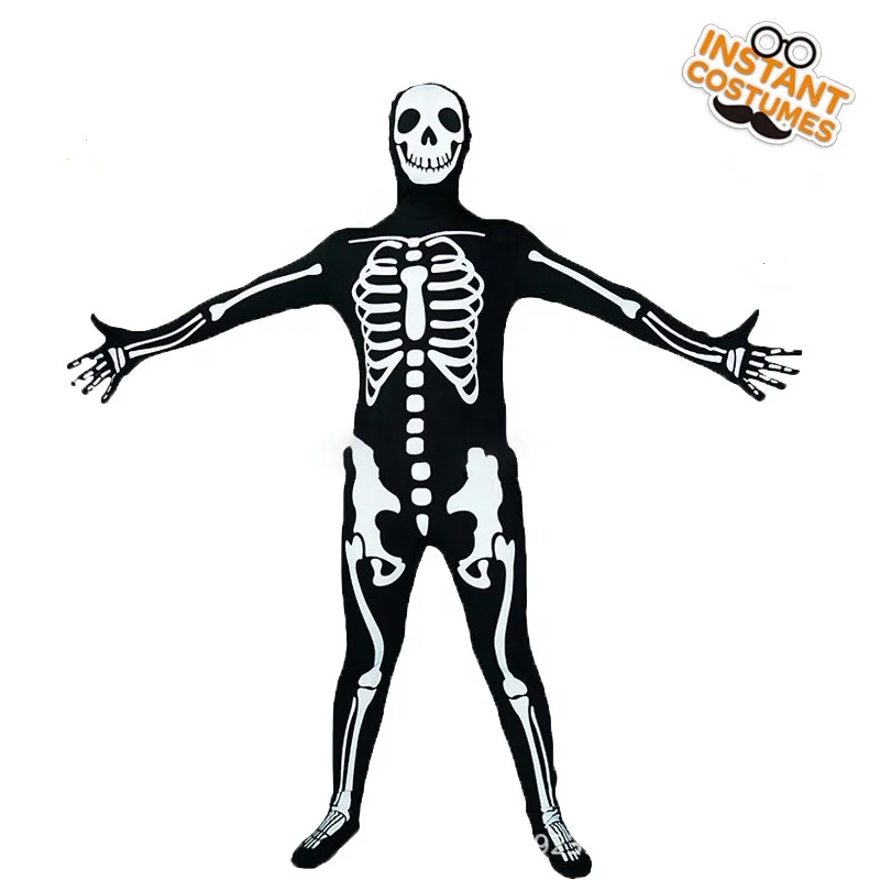 cosplay decorations Skeleton jumpsuit bone clothing custom wholesale bulk 2021 scary men adult halloween costume
