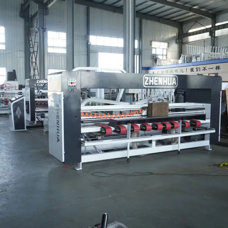 ZHENHUA-QZD Packing Making Corrugated Carton Box Folding Gluing  Automatic Folder Gluer For Making Box Folder Gluer Machine