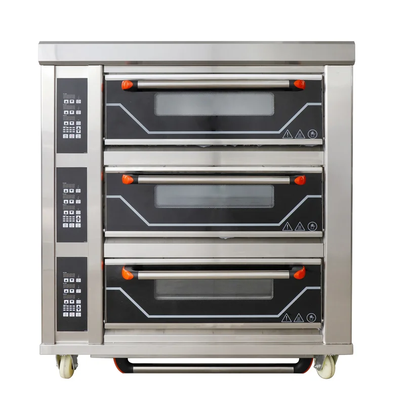 Customizable Digital Control Baking Equipment 2 Deck Commercial Bakery Deck Oven