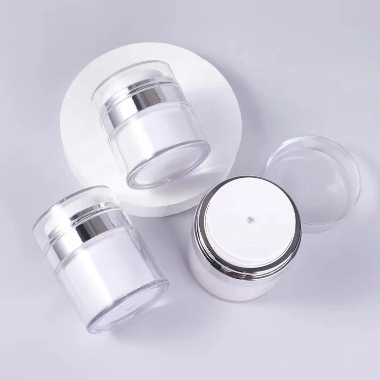 15g 30g 50g acrylic vacuum airless cream jar cosmetic face skin care cream packaging