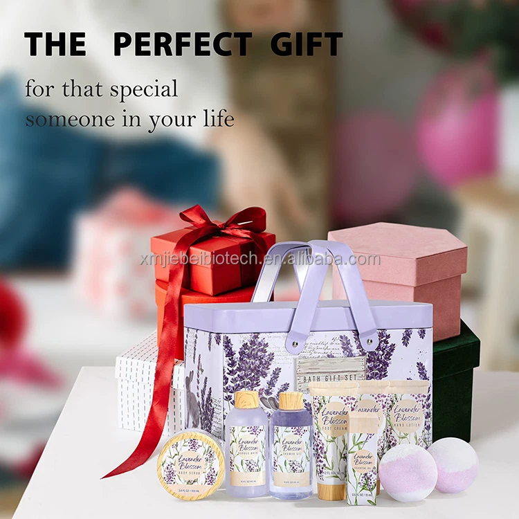 Wholesale moisturize body care spa wire basket bath and body bath gift set