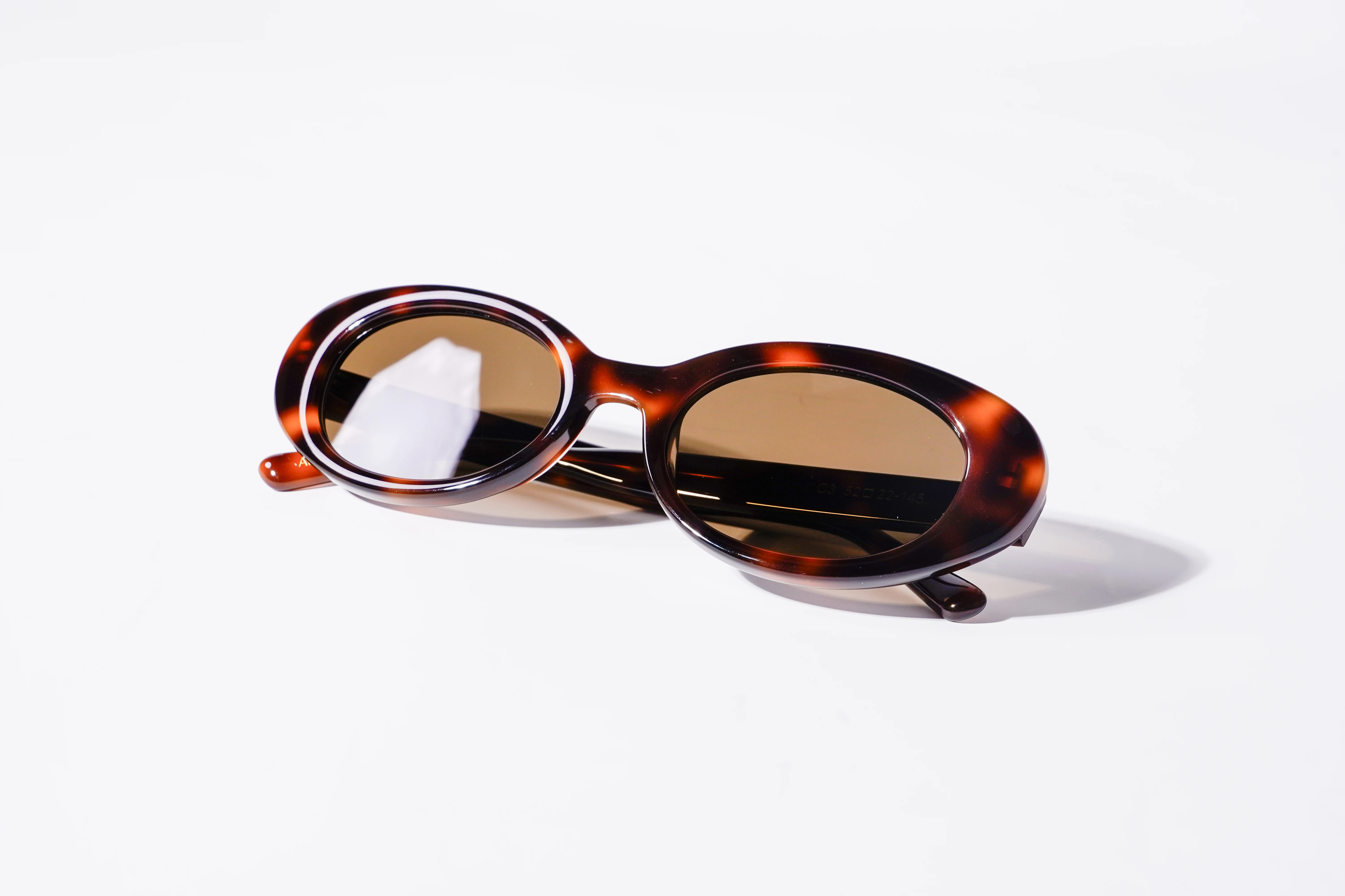 Tortoiseshell mazzucchelli oval sunglasses havana acetate elliptic cat eye Nylon lens Tortoise shell Sun Glasses elliptical