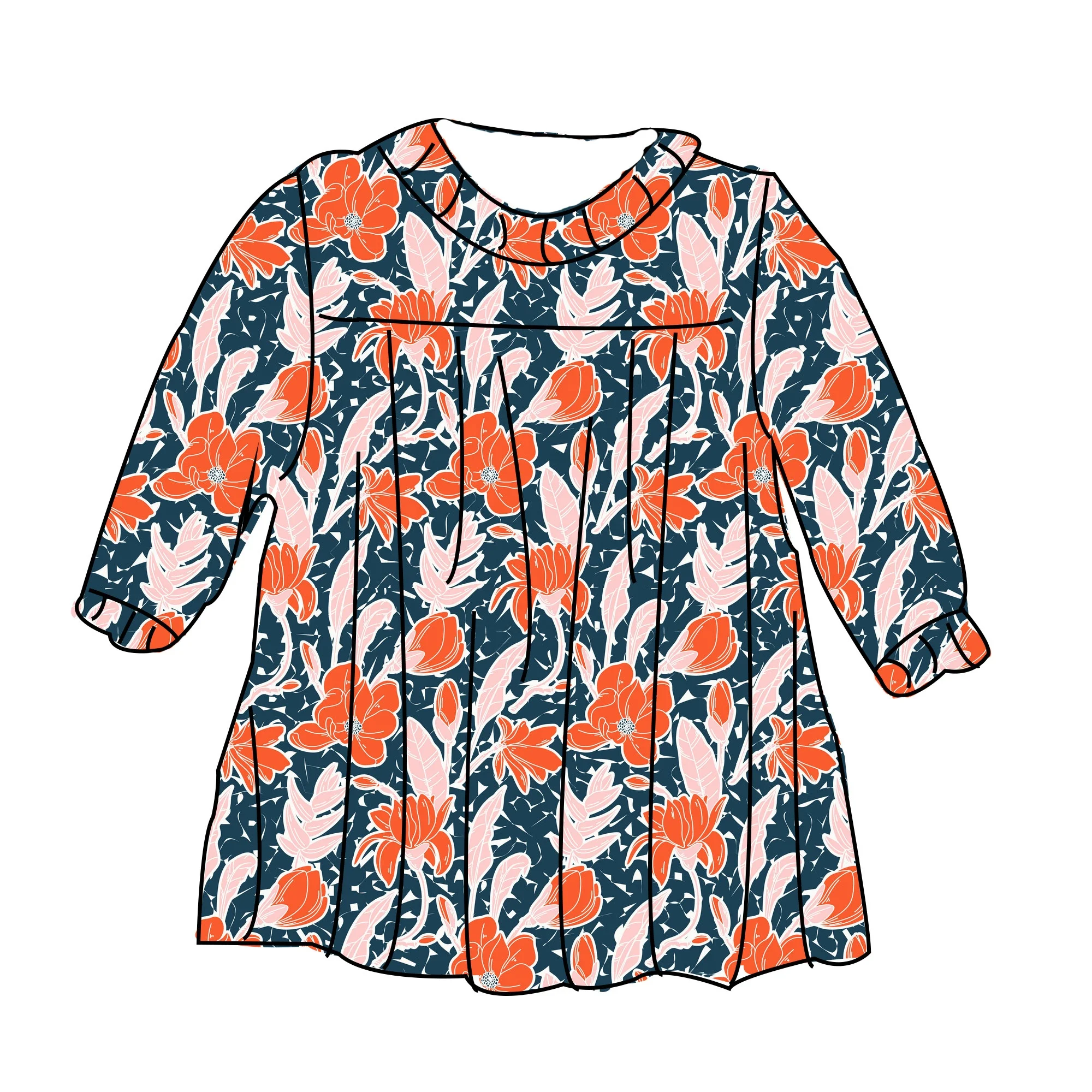 baby girls fashion short long sleeves dress children clothing kids clothes for 12 years old order smocked dresses for girls