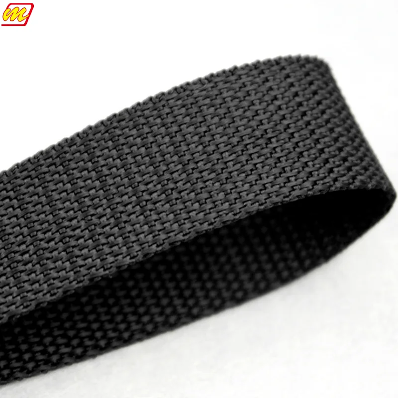 Strong Custom Color Black PP Belt Tape Polypropylene Webbing Strap For Outdoor Backpack Bag