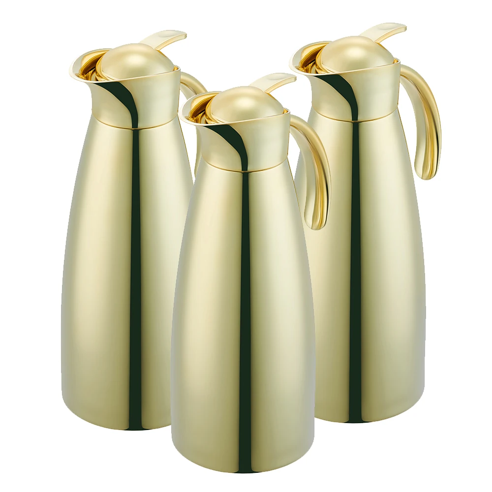 New Design Double Wall Stainless Steel Coffee Carafe Vacuum Jug Flask Thermos for Hot Beverages