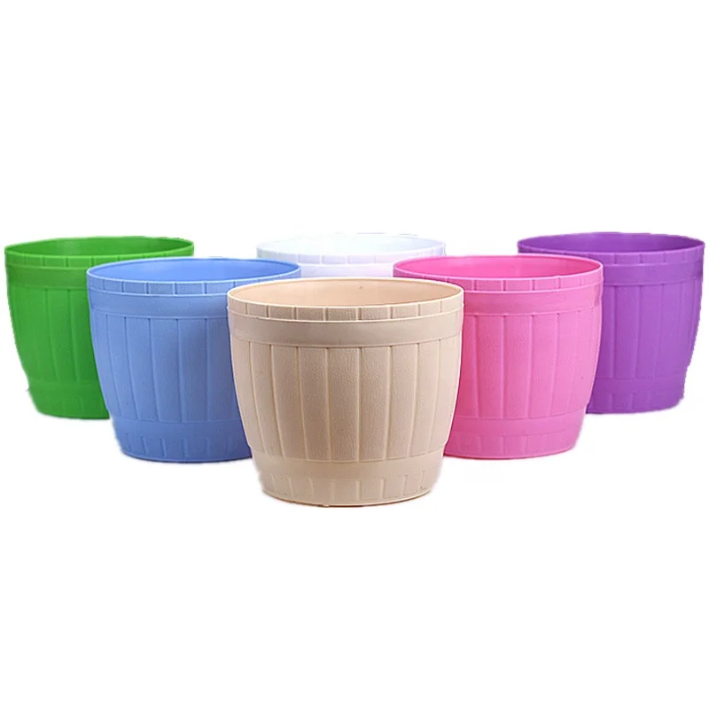 Portable Plastic Planters Indoor and Outdoor Gardening Pot Container Flowerpot