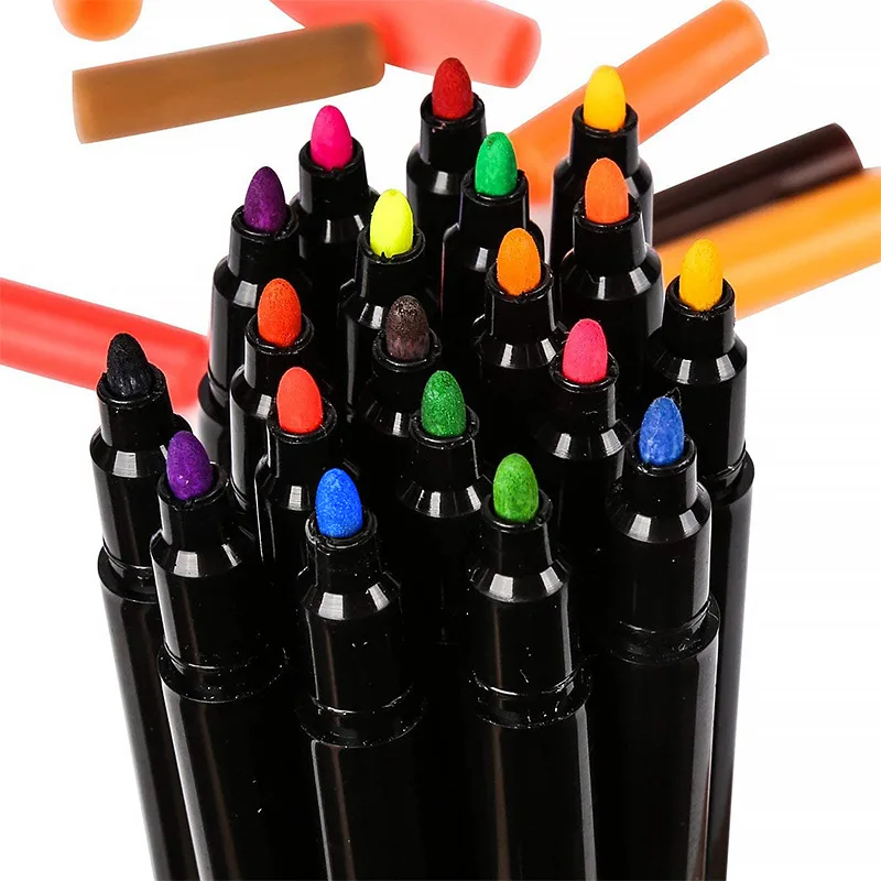 custom permanent 24/30colors non toxic washable fabric markers