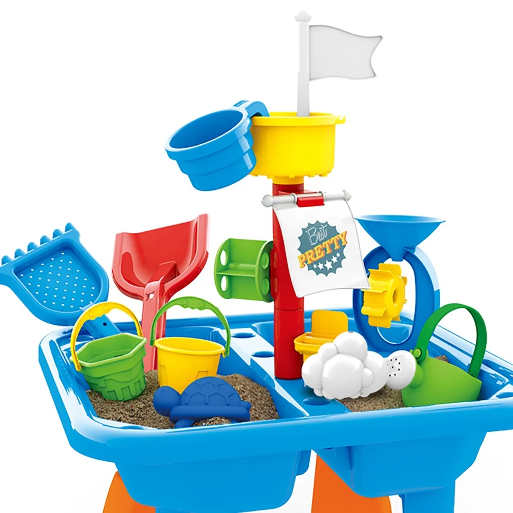 
Toys Summer Water and Beach Table Set Sand Beach Table Toy 2020 DIY Plastic for Children Funny Toy Funny Easy 57*48.5*98 Cm EN71 