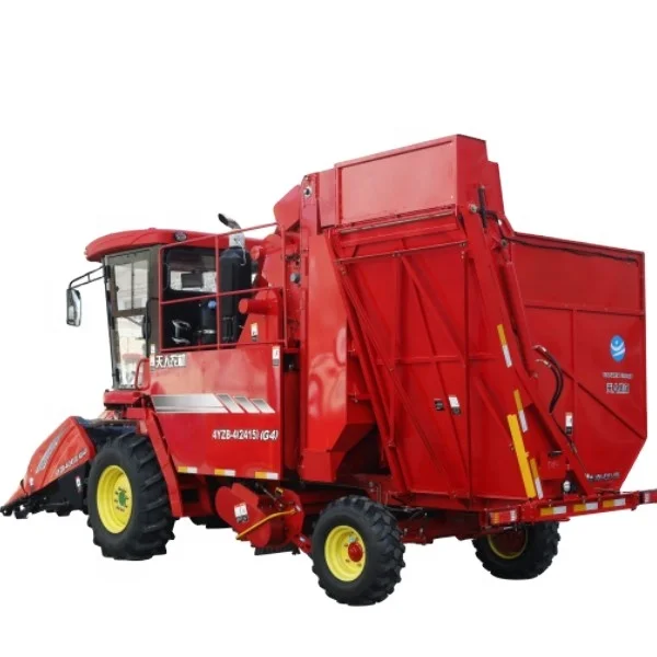 Multifunctional Combine Harvester 200HP Wheel type corn Combine Harvester manufacturer