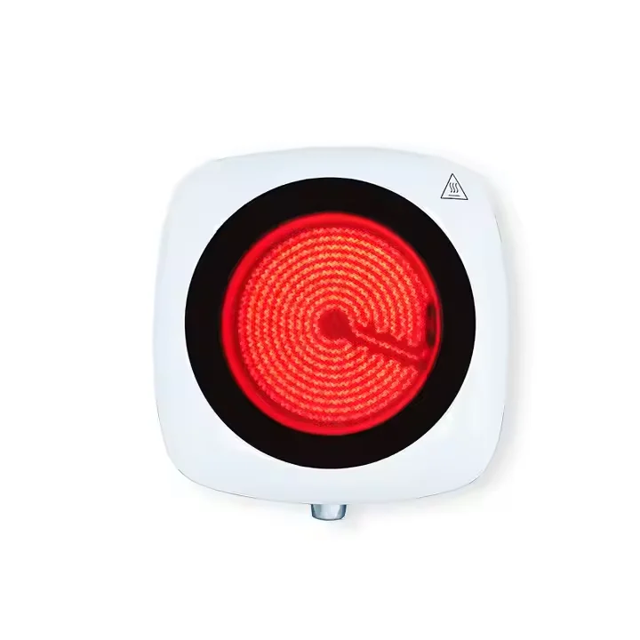 Hot plate for cooking,1300W portable infrared burner, 7-inch single burner electric glass range, 9-level temperature setting