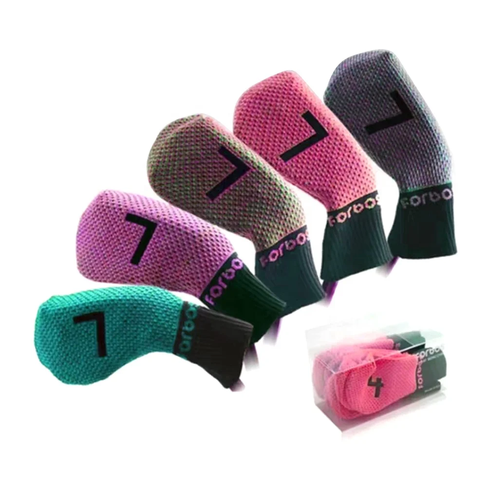 knitted Golf Iron head Cover wholesale golf equipment