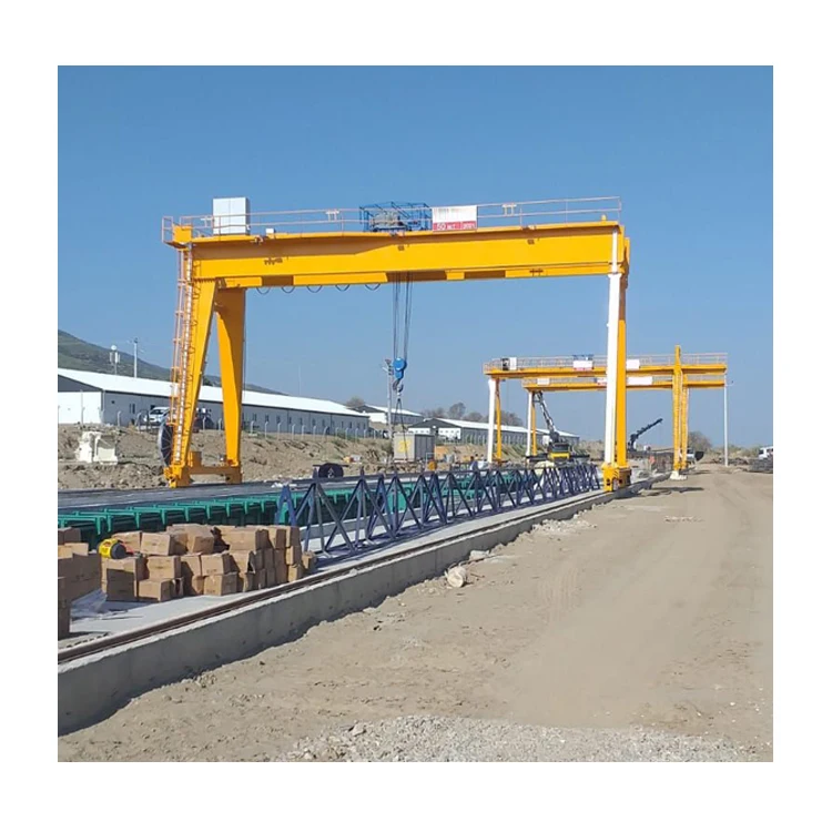 Europe style MG double girder gantry crane price supplier factory 30 ton 32t for crane outdoor workshop