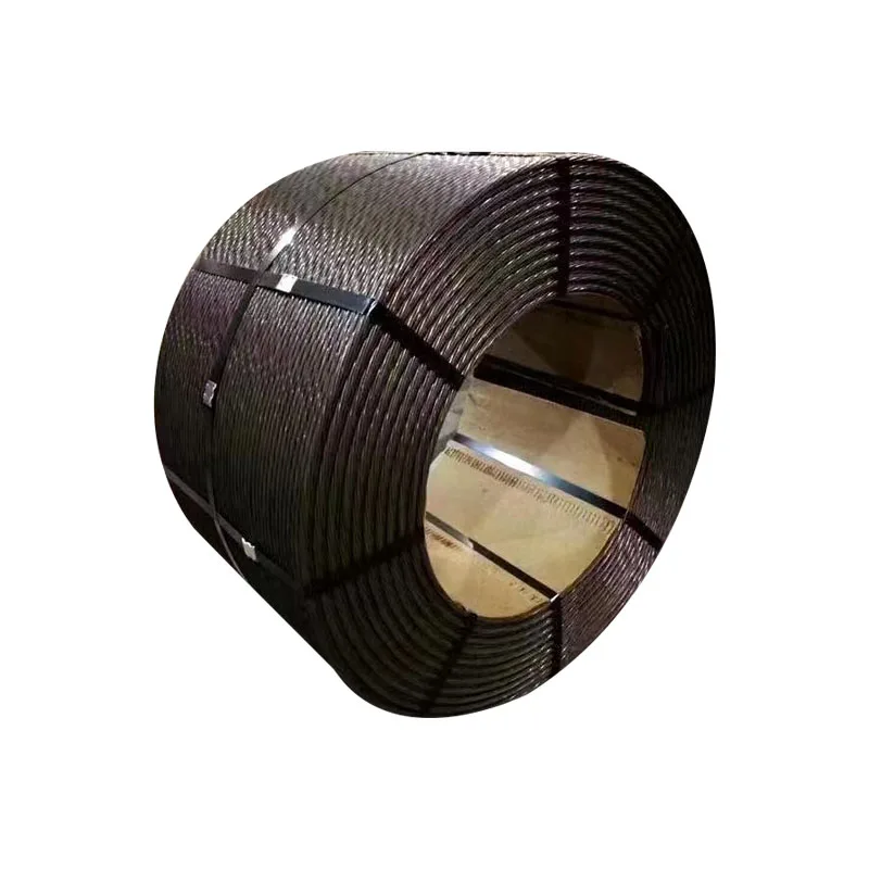 ASTM A416 12.7mm 7 wire steel cable wire PC Steel Strand for prestressed concrete low r elaxation