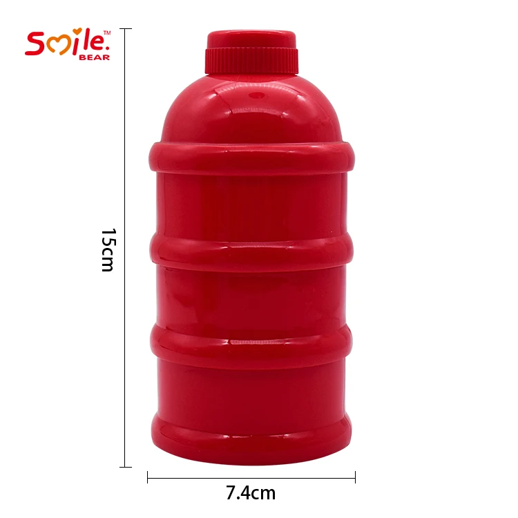 Hot Sale 3 Layers Storage Formula Feeding Safe PP Portable Baby Bottle Milk Box Powder Dispenser Container