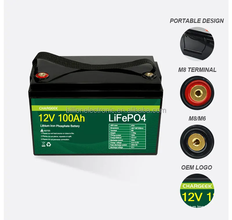 Belifine lithium ion battery 12v 100ah 200ah lifepo4 battery pack for  solar battery Electric Motorcycle RV ATV