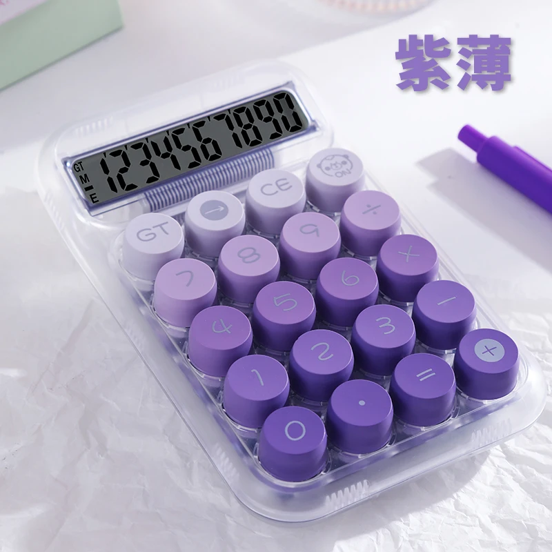 Best Wholesale 8179 pro New arrival student office transparent 10 digits table calculator Electronic desktop Calculator