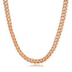 2022 new 925 gold 6mm argent pur italian iced out bling hip hop jewelry diamond moissonite cuban link chain 925 sterling silver