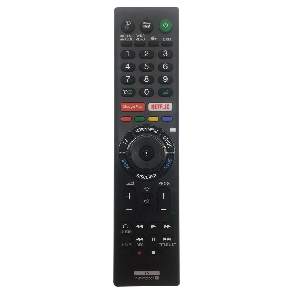 RMT-TZ300P пульт дистанционного управления для Sony Smart TV с Googleplay Netflix REC Кнопка 3D Blu-Ray Fernbedienung заменить