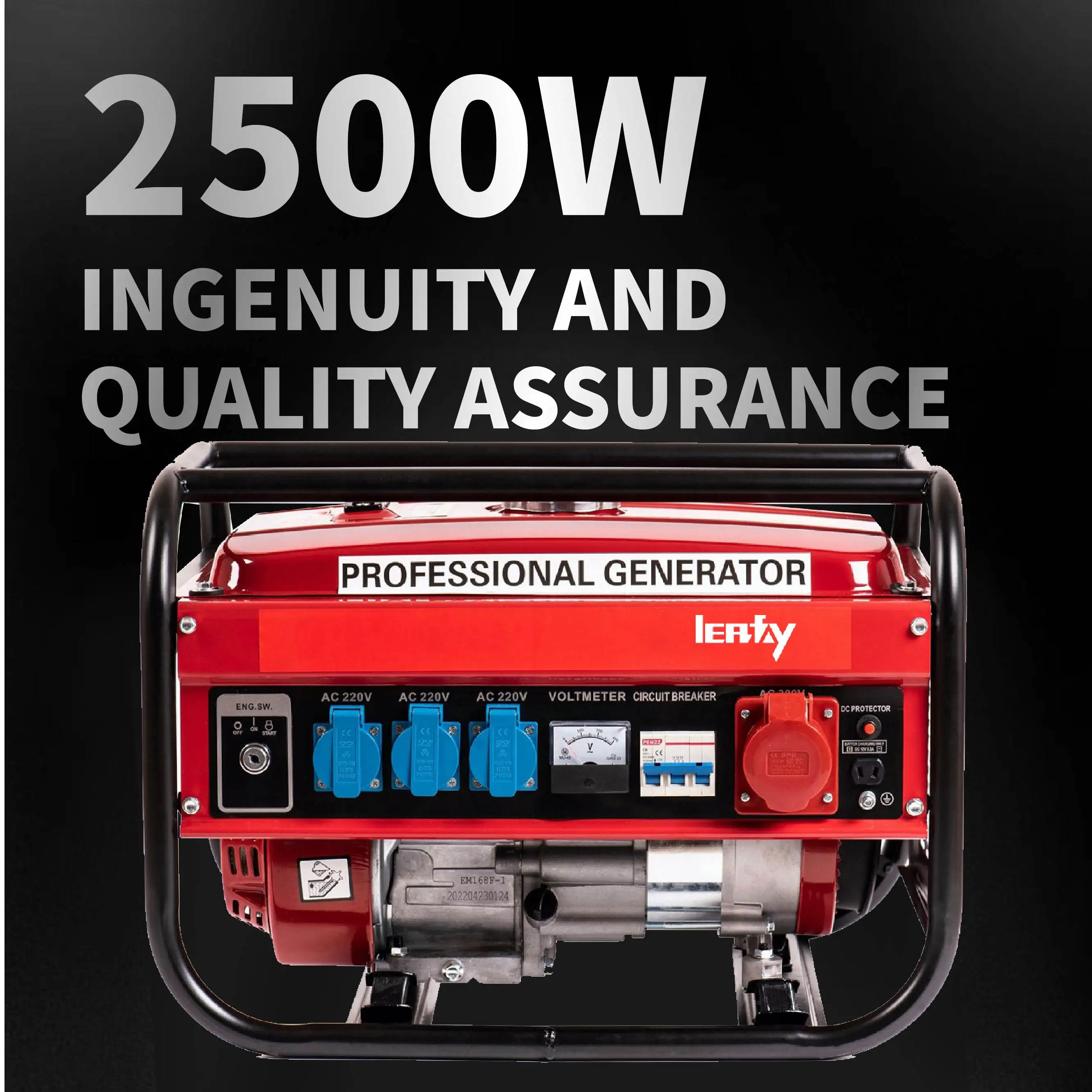 Электрический стартер, бесшумный генератор холодного уплотнения, цена, бензиновый генератор 220 В, 2500 Вт