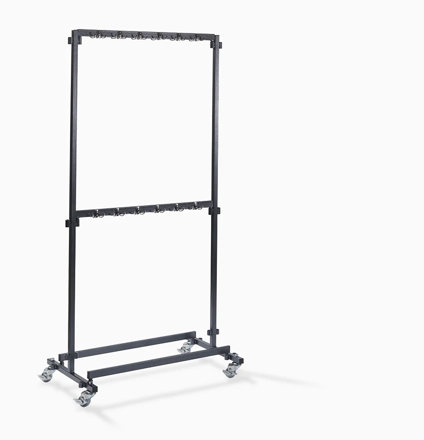 Wholesale Factory Foldable Coat Rack Event Wardrobe With Hooks For Jackets or Clothes 48 hooks with wheels