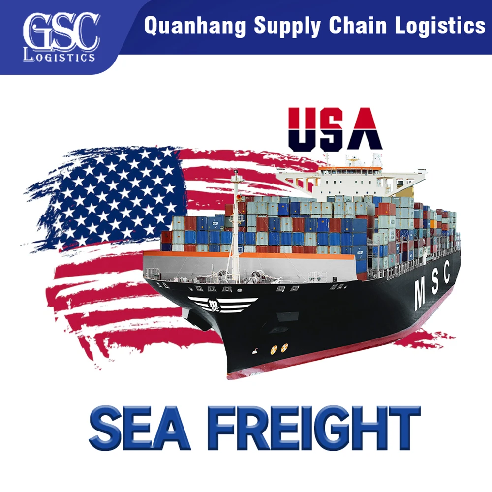 GSC cheapest door to door sea freight forwarder rate fcl and lcl container shipping agent from China to toronto united states