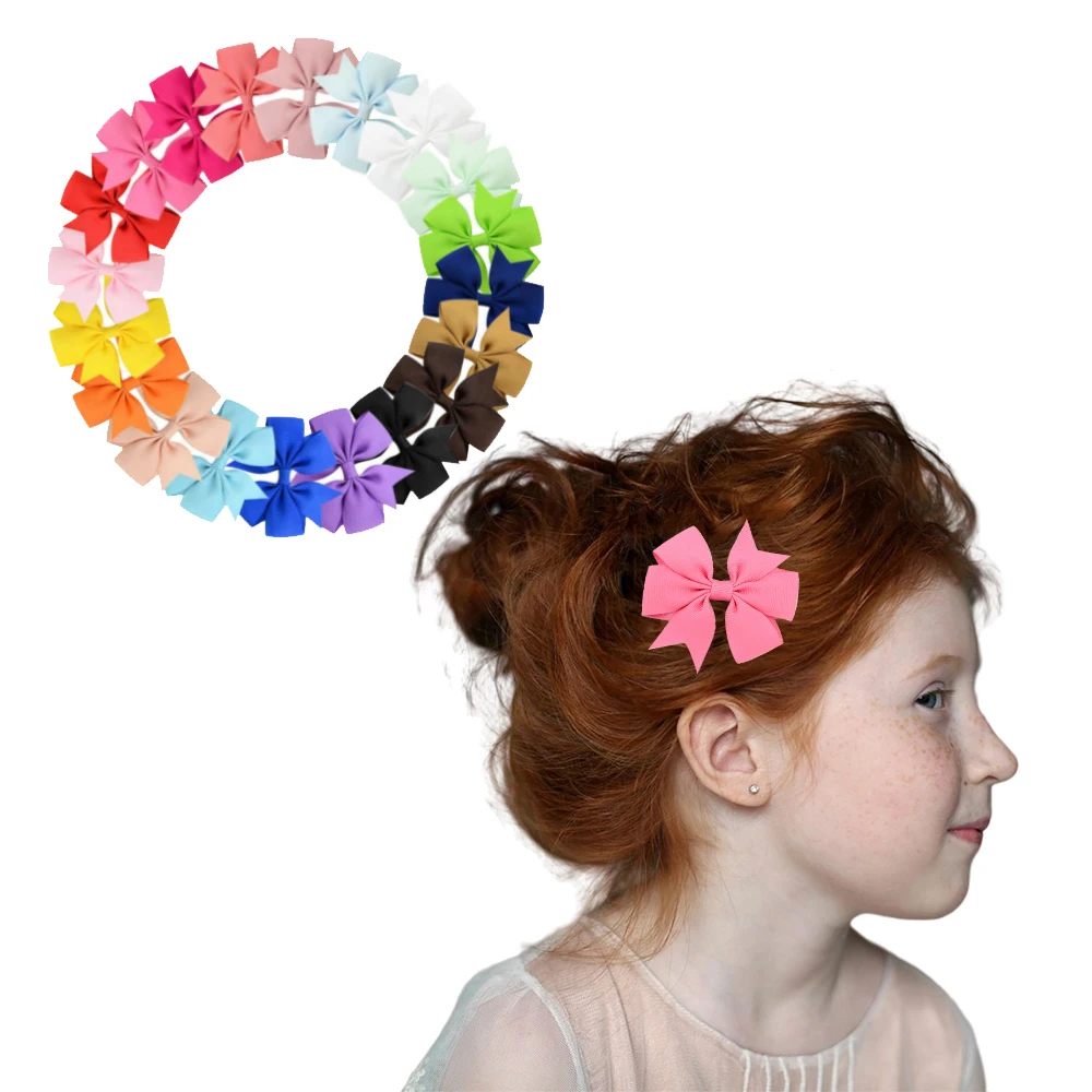 Оптовая продажа, заколки для волос, милые разноцветные заколки для волос с бантом «рыбий хвост», Детские аксессуары для волос