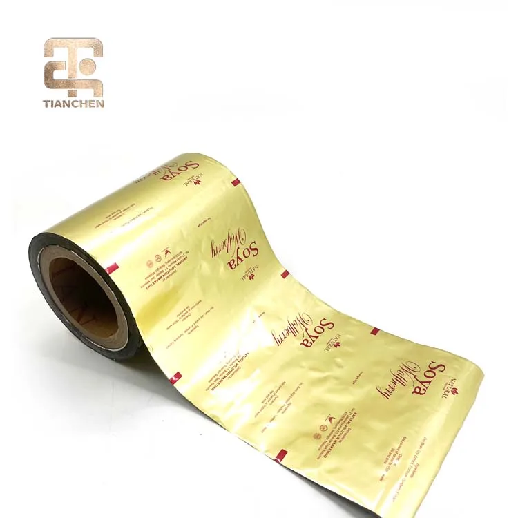 Custom Printed Aluminum Foil Food Packaging Film/Plastic Laminated Sachet Packing Film Roll For coffee