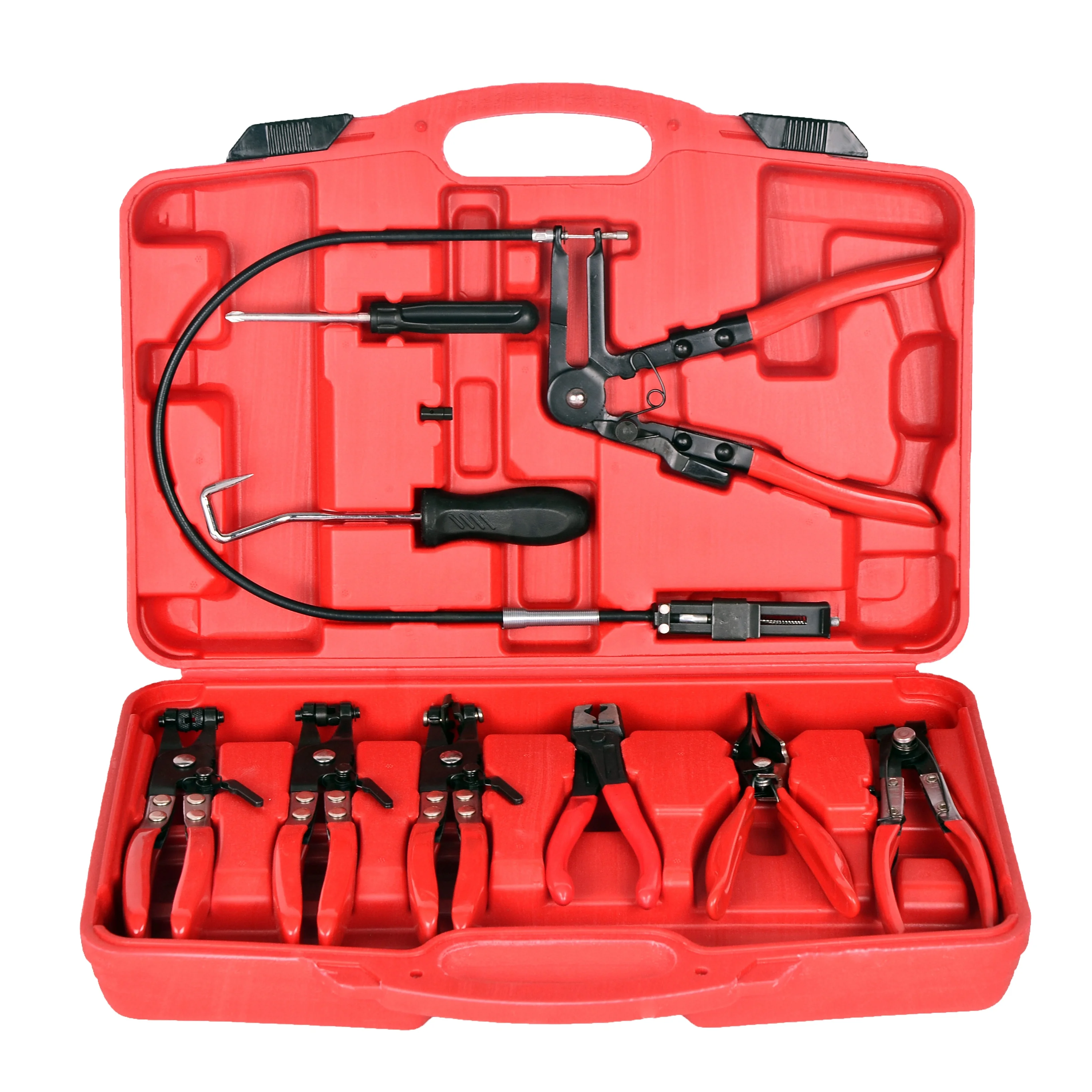Auto Repair Tools 9pcs Wire Long Reach Hose Clamp Pliers Set Fuel Oil Water Hose