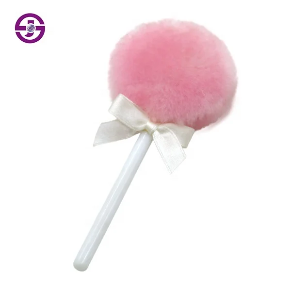 High Quality Body Highlighter Makeup Puffs Long Handle Plush Self Tanner Powder Sponge Applicator Tanning Beauty