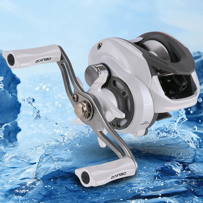 RISING Reinforced Nylon Frame 5+1BB Strong Magnetic Brake CNC Metal Rocker Arm Surf Bait Cast Fishing Casting Reel