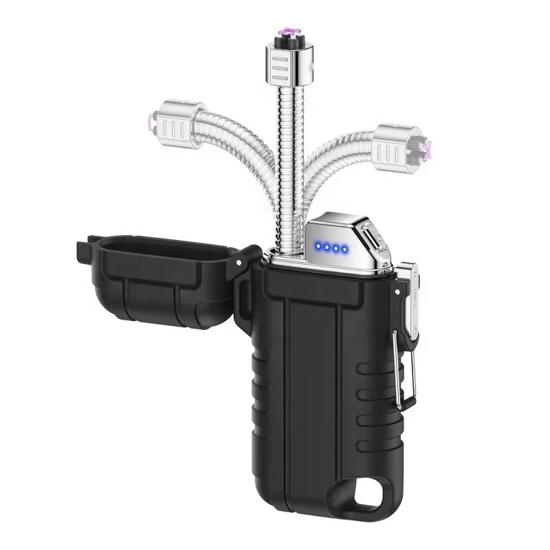 Creative Charging Eco-friendly USB Electronic Waterproof Lighter Modern Design Flexible Tube for Cigarette & Smoke for Presents