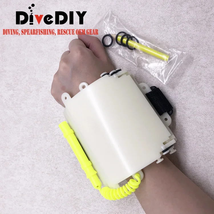 scuba dive equipment diving write slate with arm holder and pen tieed underwater recording equipment