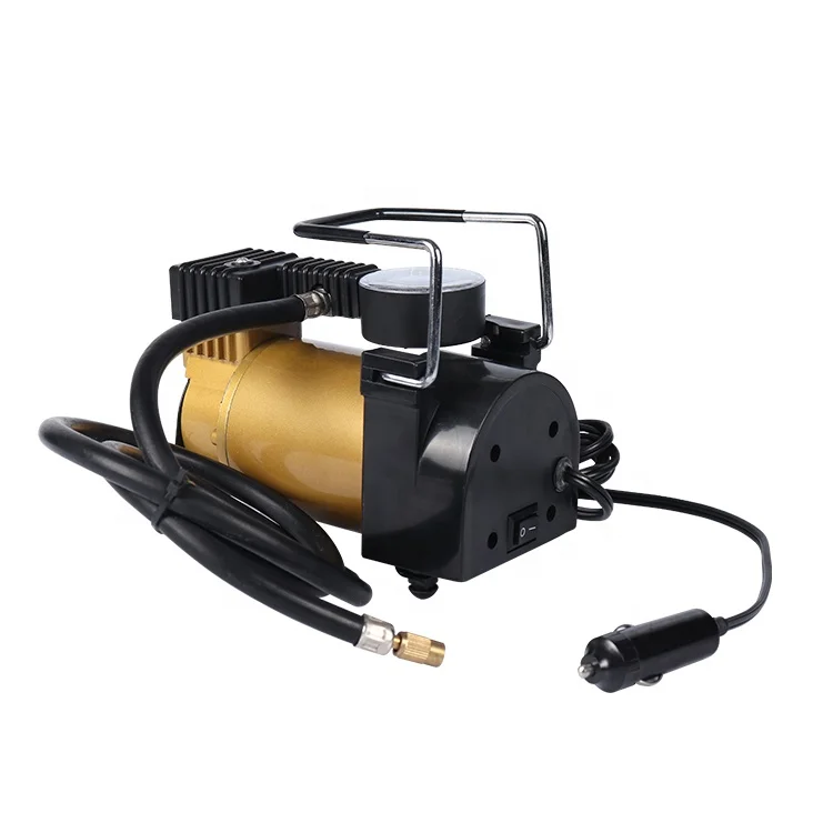 Portable Vehicle Tools 12 Volt Dc Single Cylinder Car Air Pump Auto Air Compressor for Car Tyre