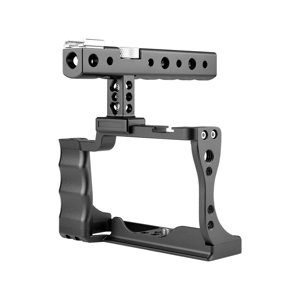 Yelangu Camera Cage Rig for Canon EOS M50 with Top Handle Professional Video Stabilizer Aluminum Alloy Cage for Video Shooting