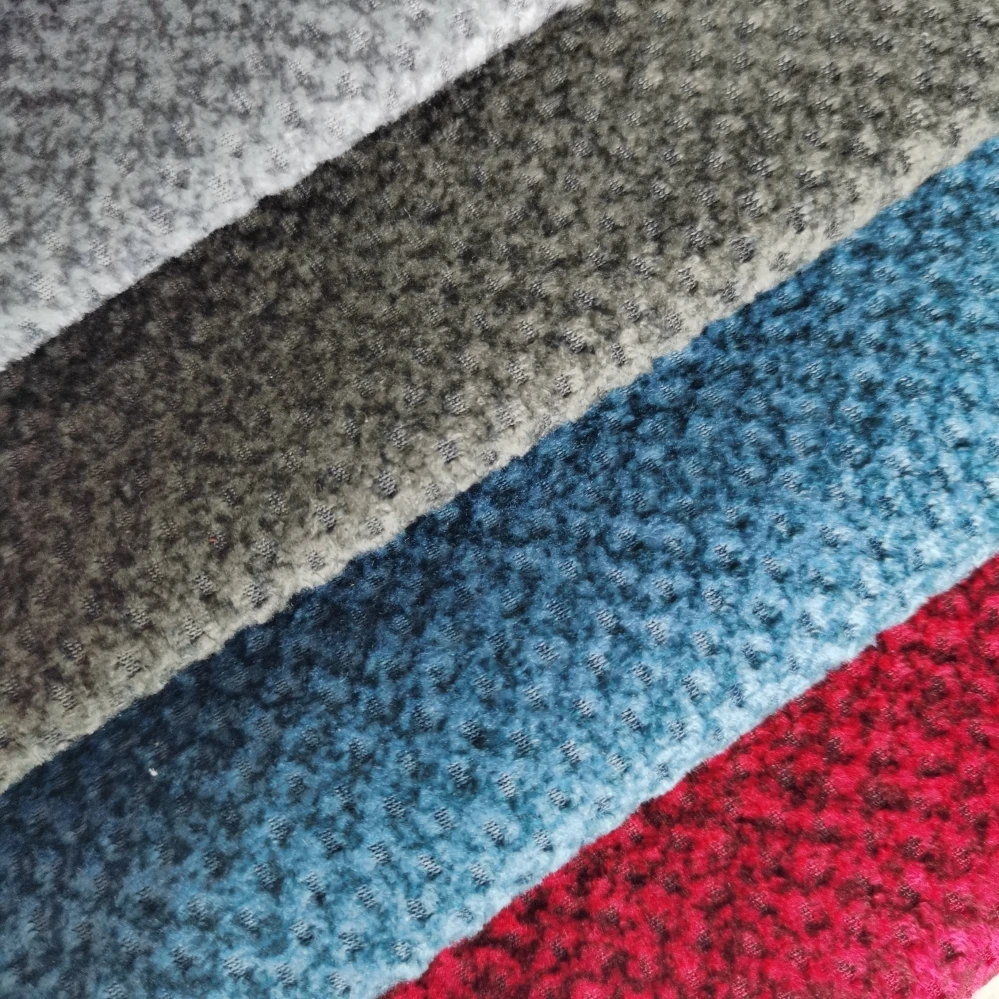 Fabric Printing Crushed Velvet Fabric China with Compound for Home Textile Tricot 100% Polyester Plain Knitted Frees DTY 380GSM