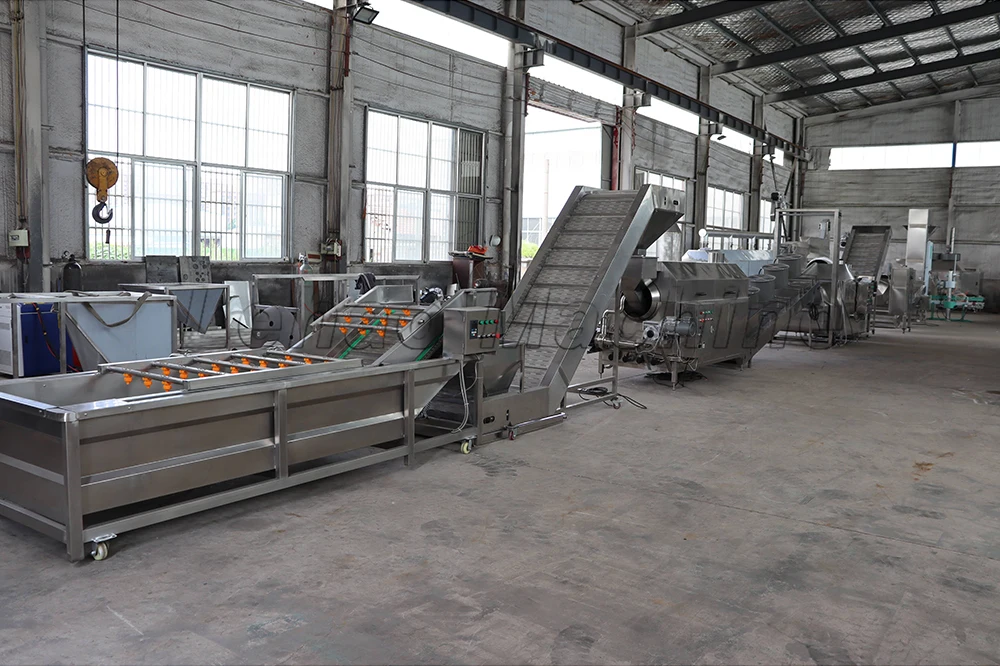 Full- automatic continuous french fries banana fryer electric gas type nut potato puffed onion snack food chips frying machine